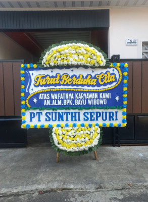 Papan Bunga Duka di Mangkubumi